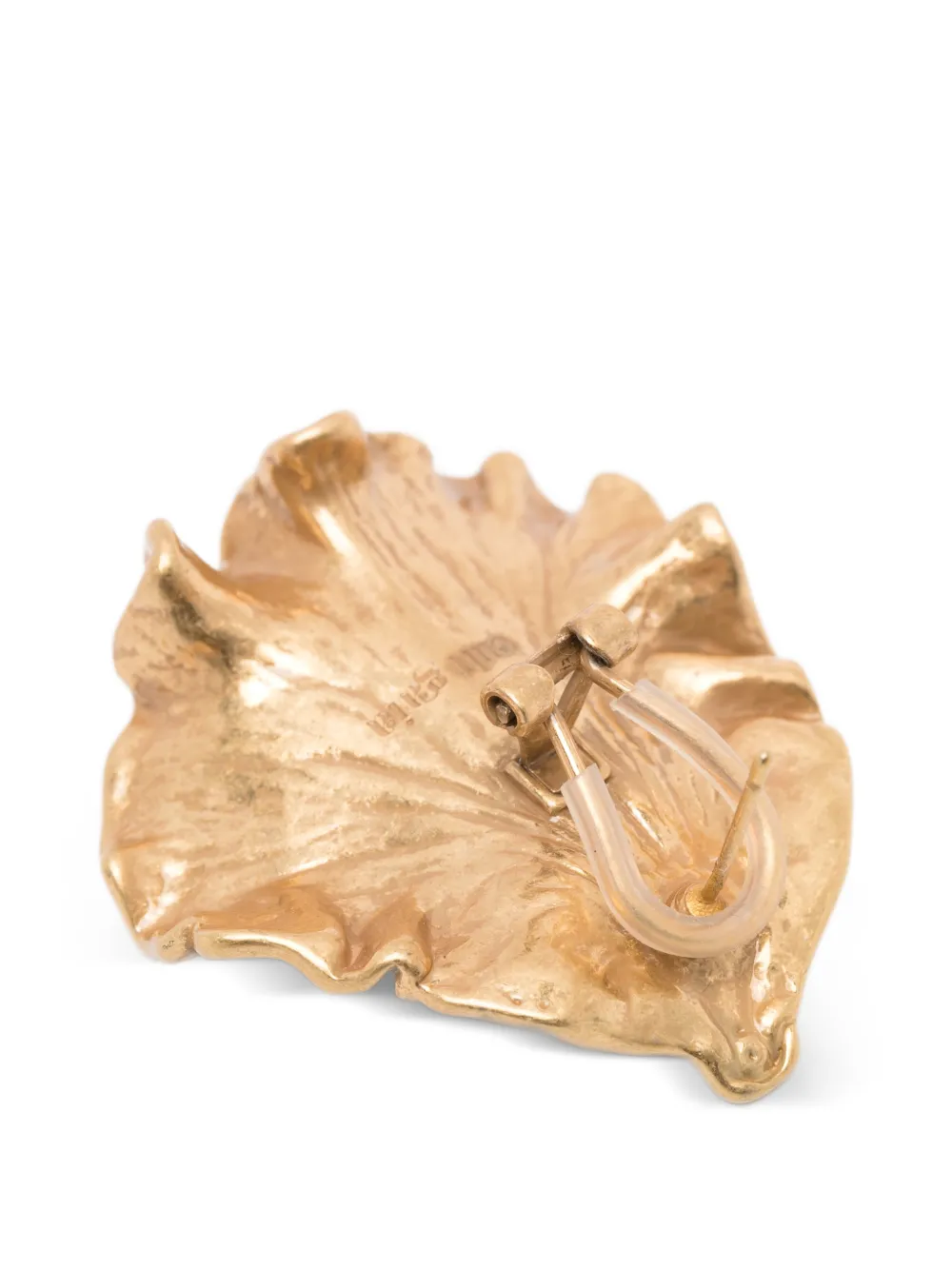 Leaf hammered earrings