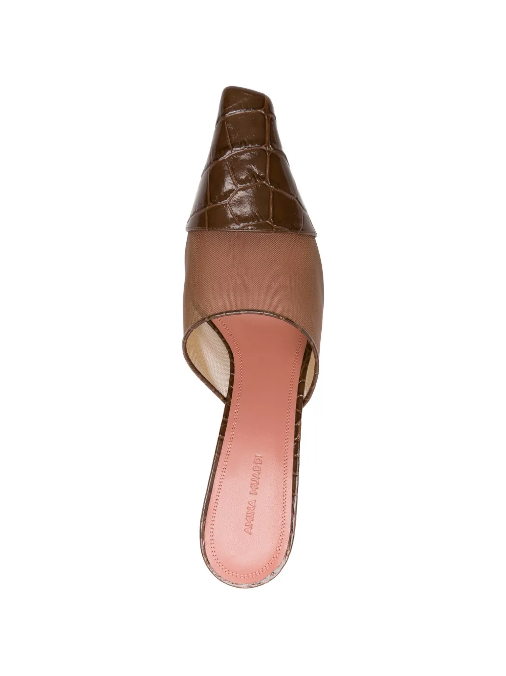 Jamie mesh croc mules