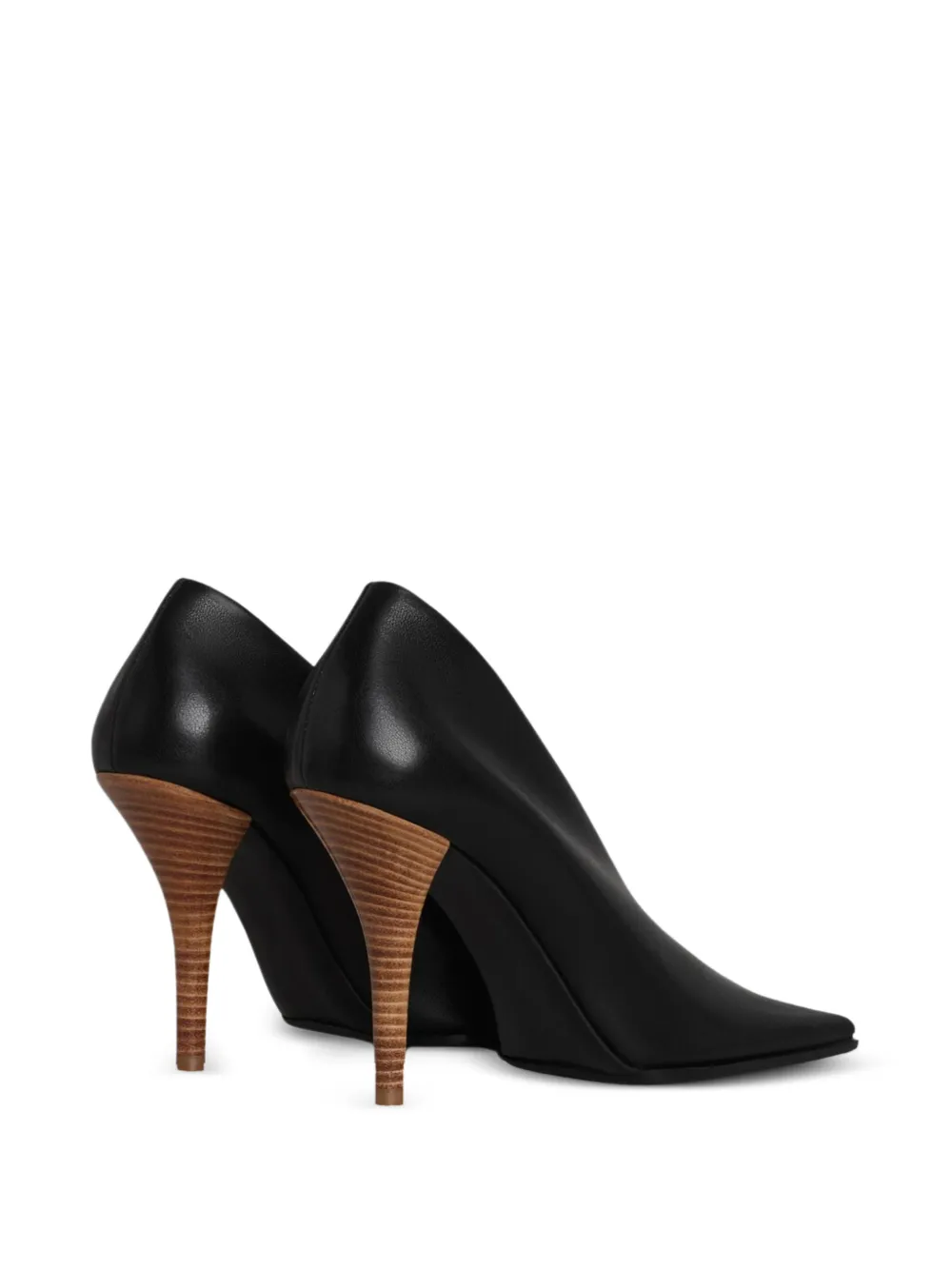 Point toe high-heel pumps