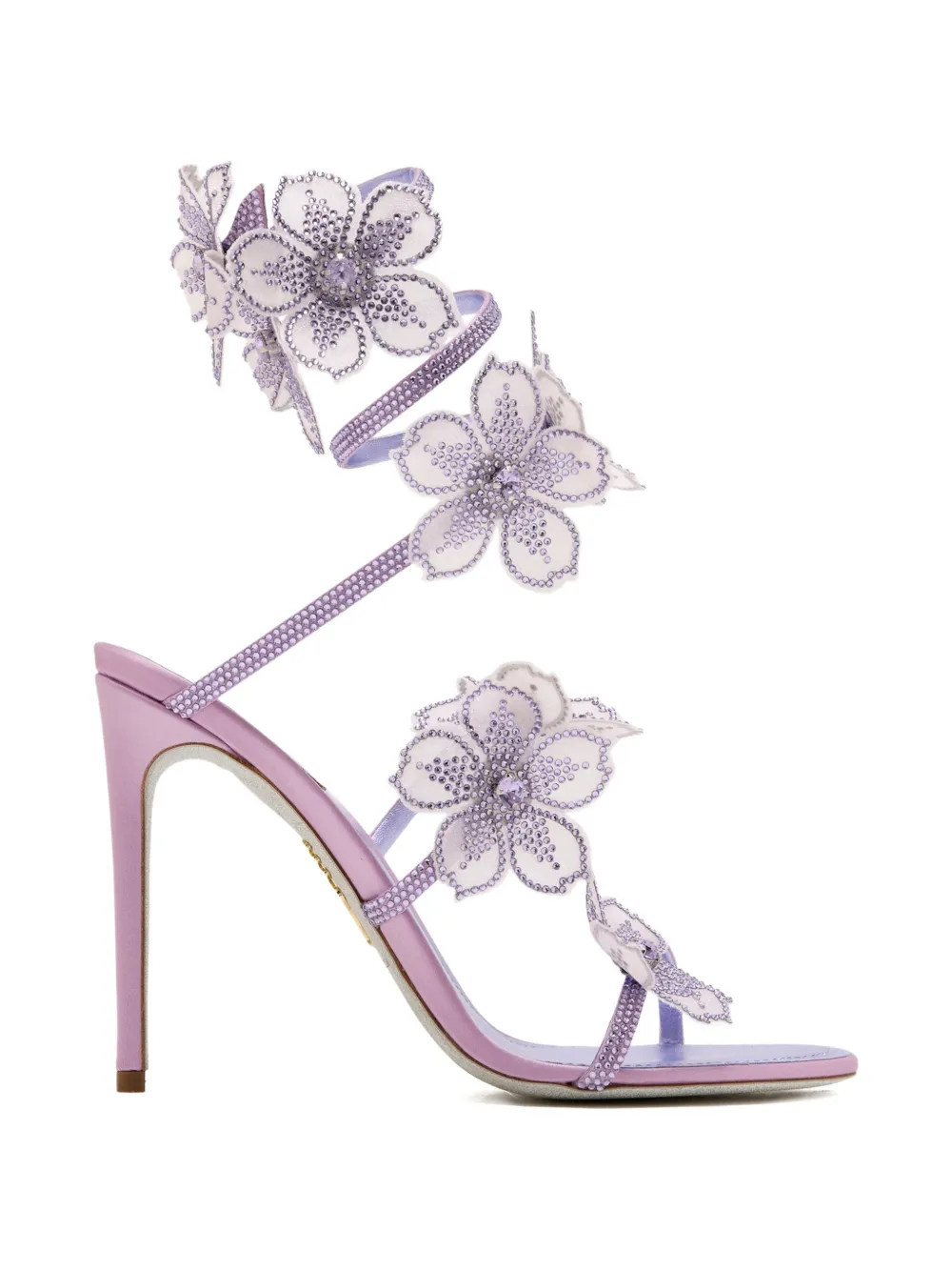 Floral embellished sandals