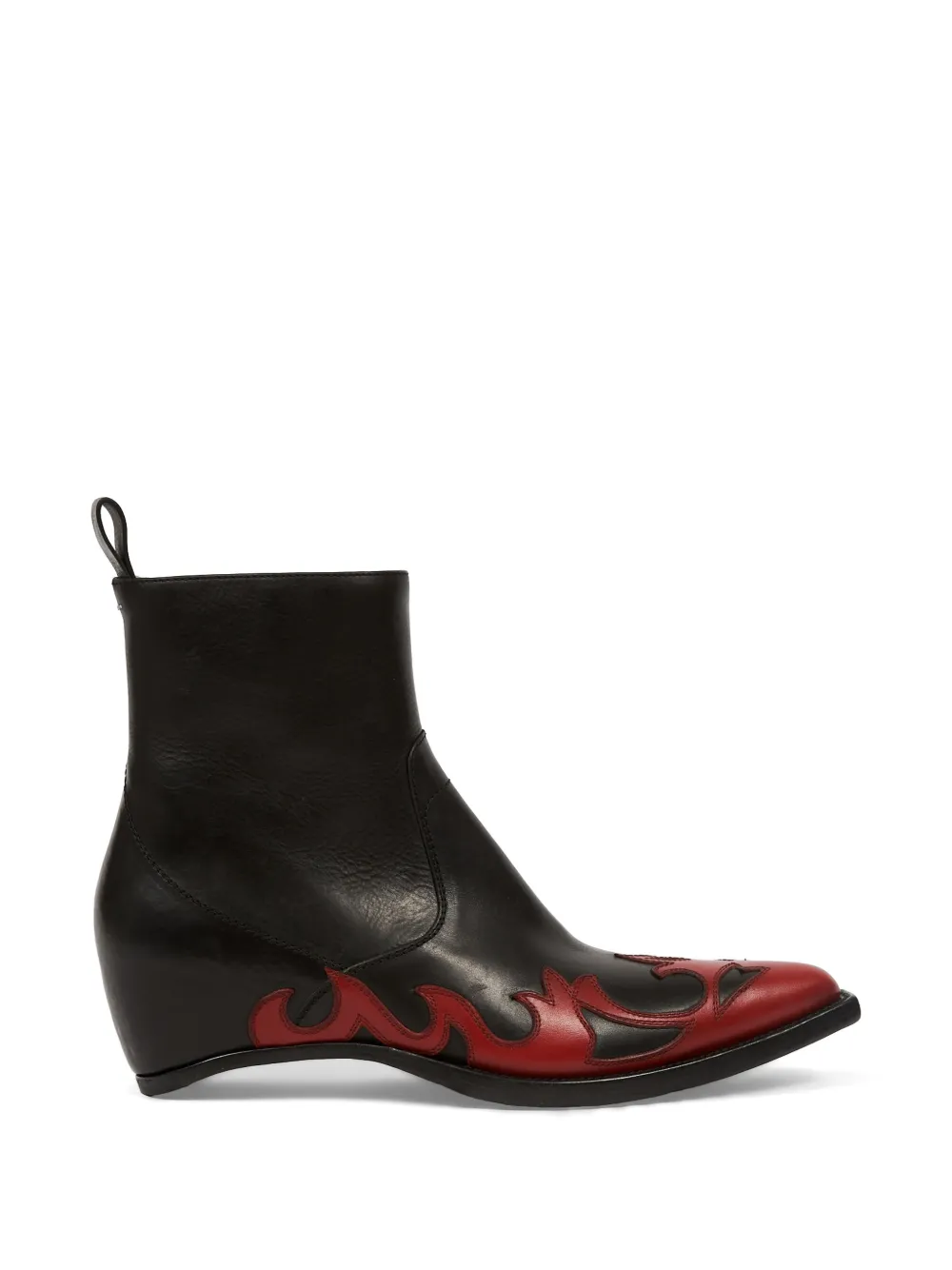 Heel-Less Western Flames boots
