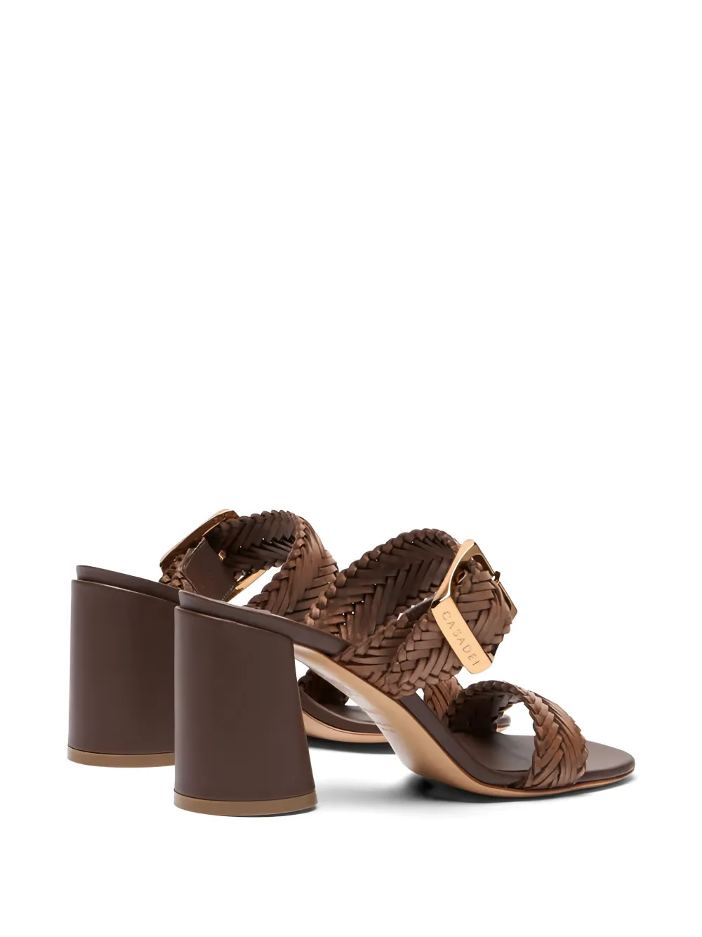 Kenya buckle-embellished woven sandals