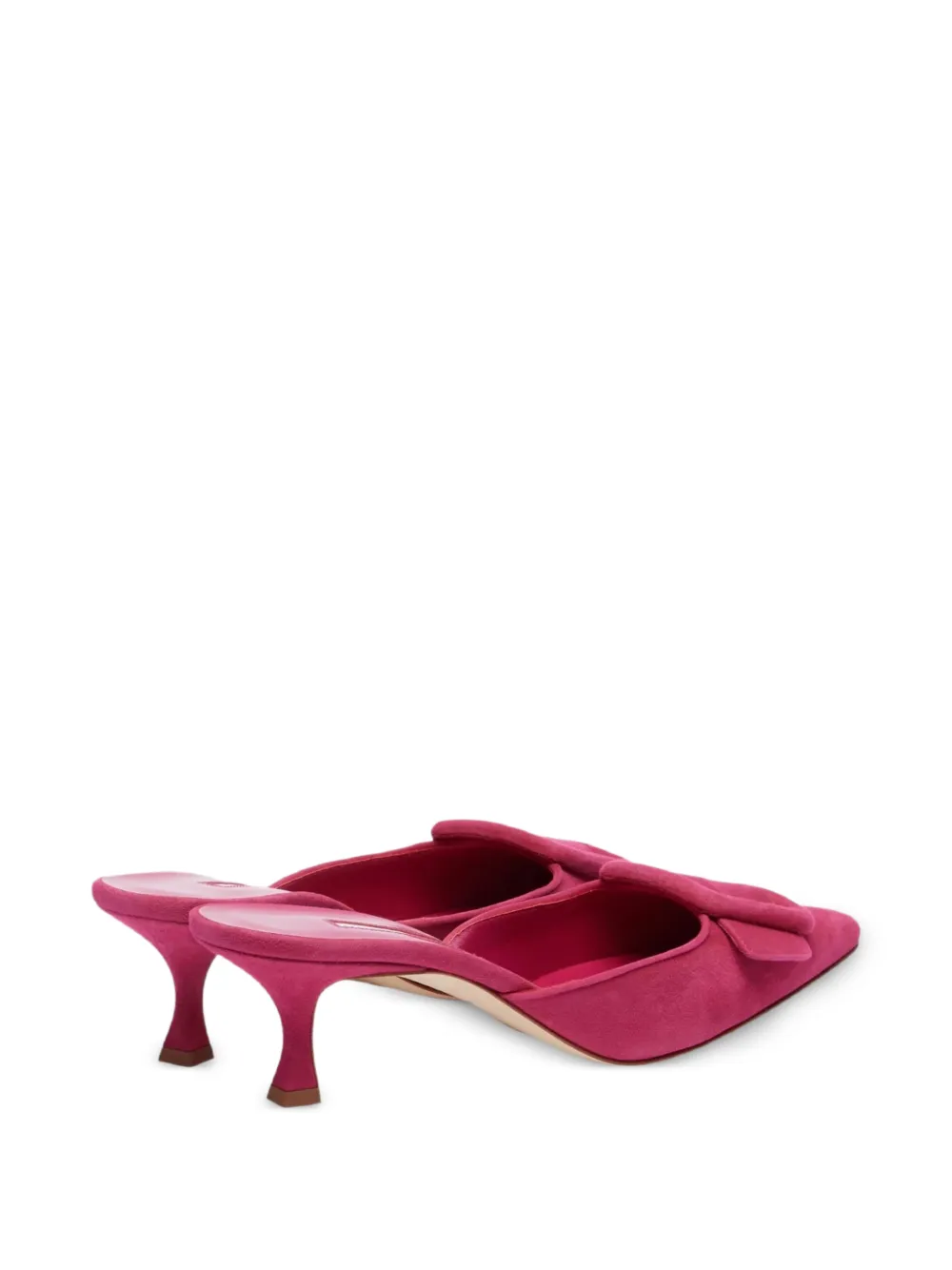 Maysale square buckle point-toe mules