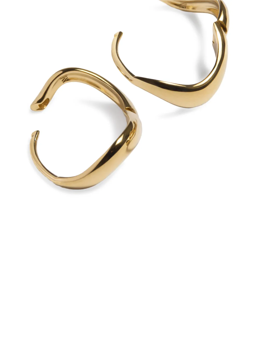 Swirl huggie earrings