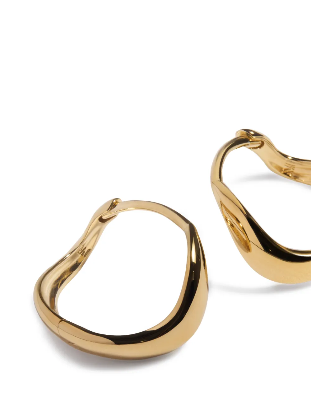 Swirl huggie earrings