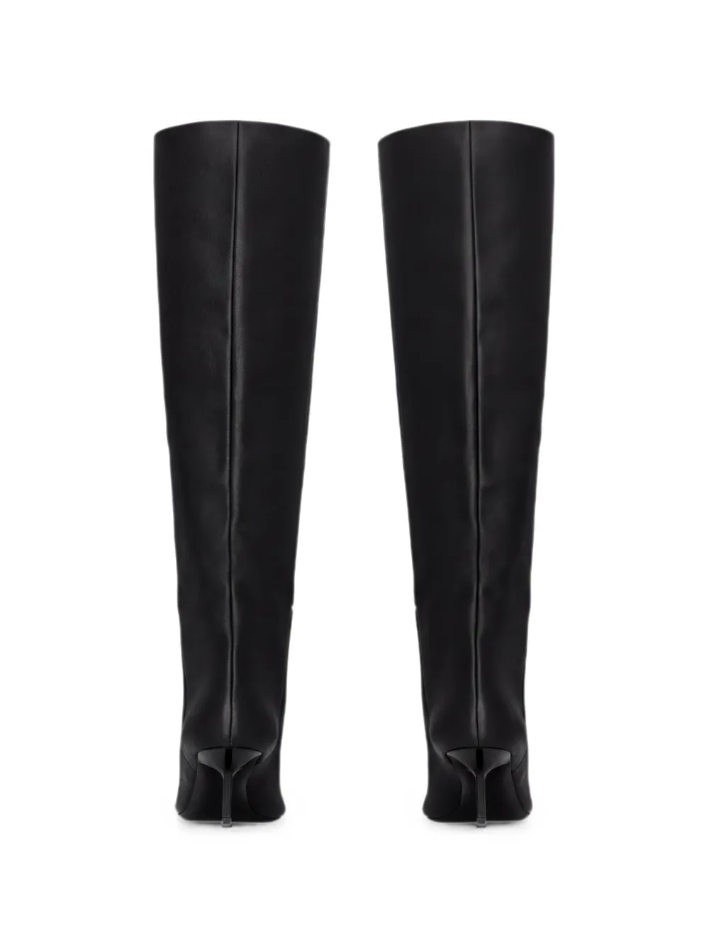 Pointed-toe knee-high boots