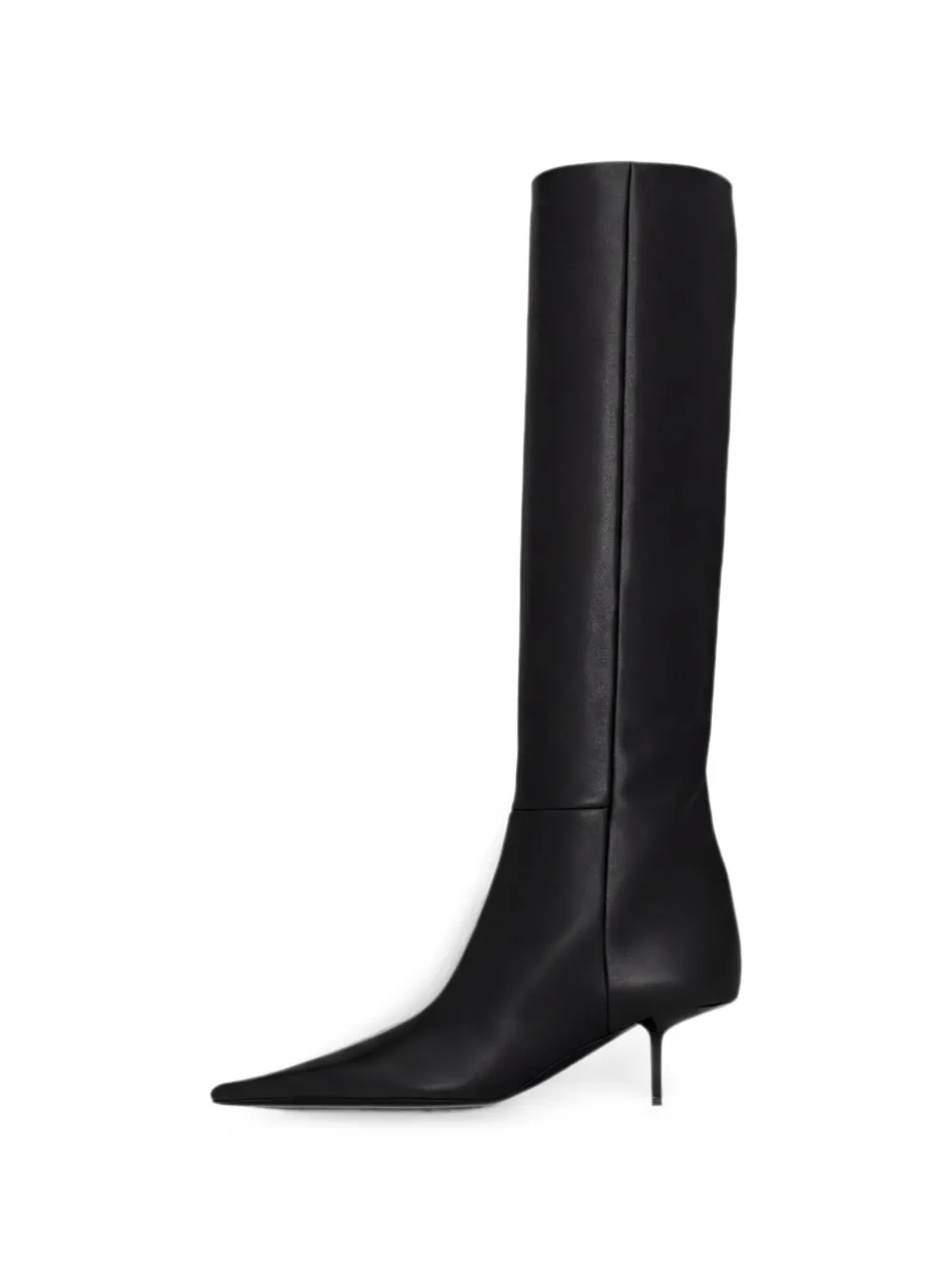 Pointed-toe knee-high boots