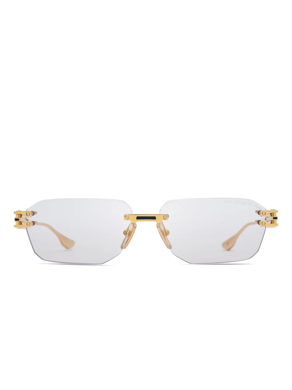Geometric-frame sunglasses