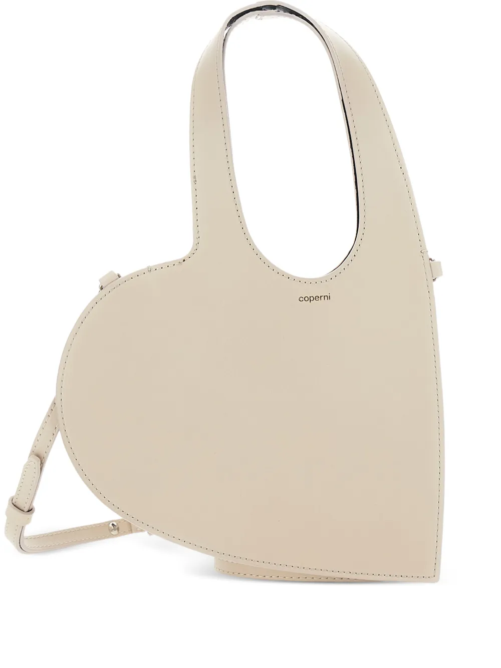 Heart logo-print shoulder bag