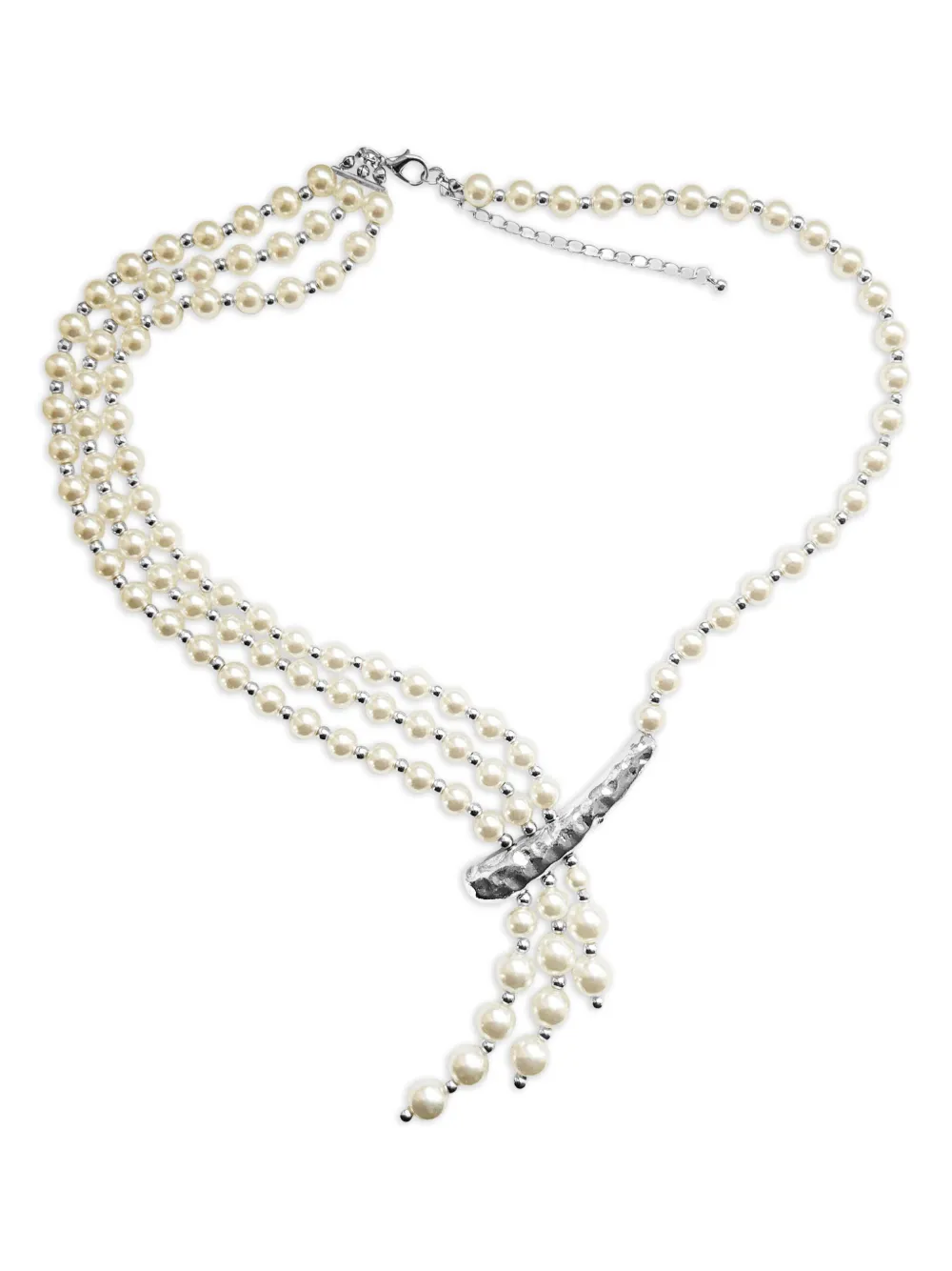 Pearl-embellished necklace