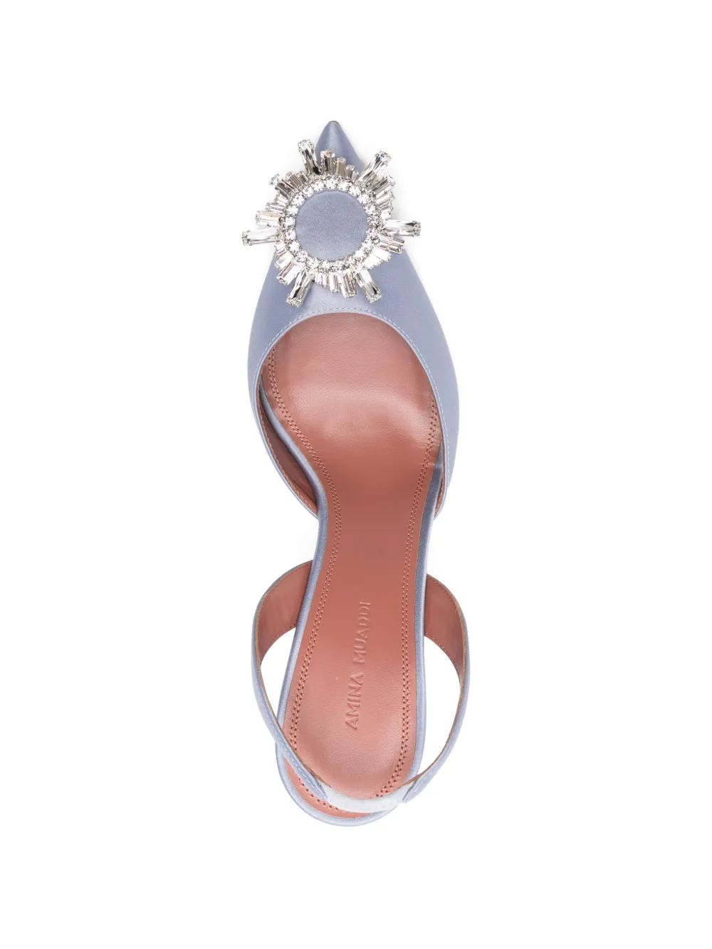 Begum crystal-embellished slingback pumps