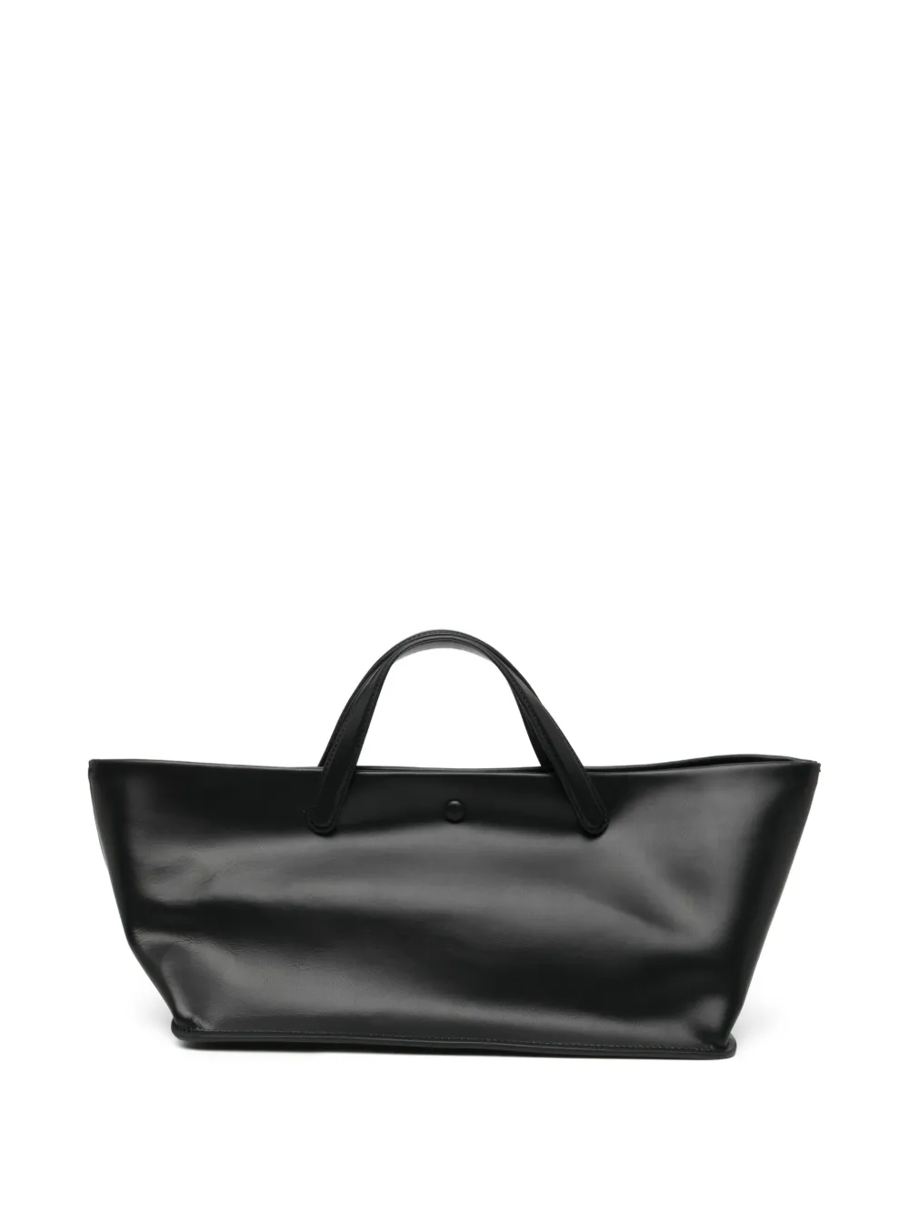 Leather tote bag